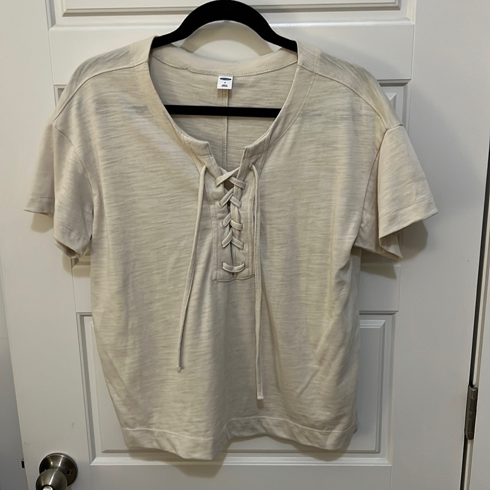 Old Navy Lace-Front Tee